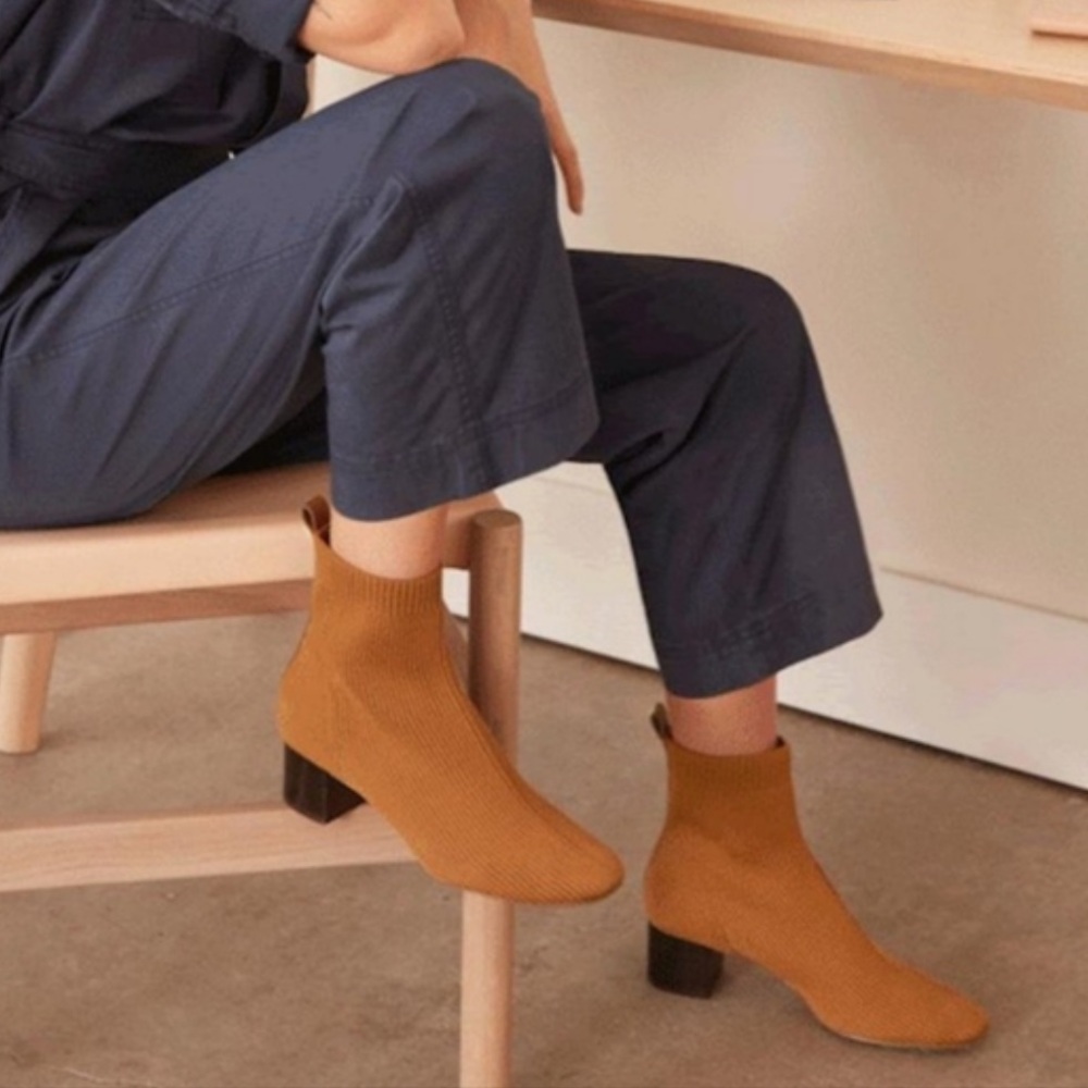 Everlane Sock Booties - Toffee